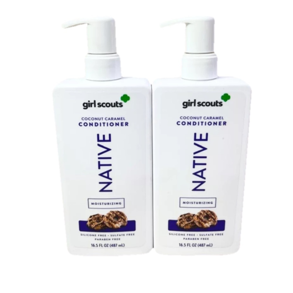[LOT*2] Native Girl Scouts Coconut Caramel 16.5 oz Moisturizing Conditioner New
